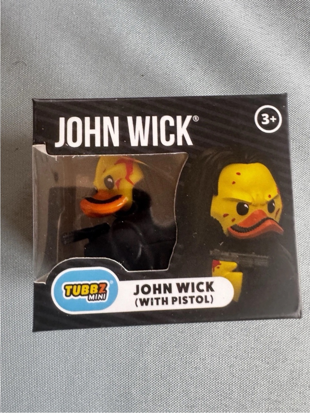 New Mini TUBBZ 2" Rubber Duck John Wick with Pistol Jeep Decor